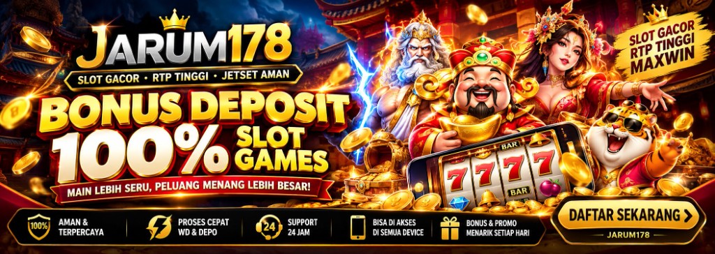 Banner RAFI99 bonus deposit 100% slot — RTP kompetitif, peluang keberuntungan 288 optimal